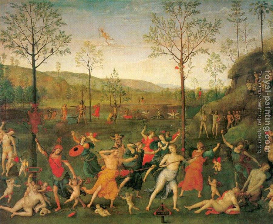 Pietro Perugino : The Combat of Love and Chastity